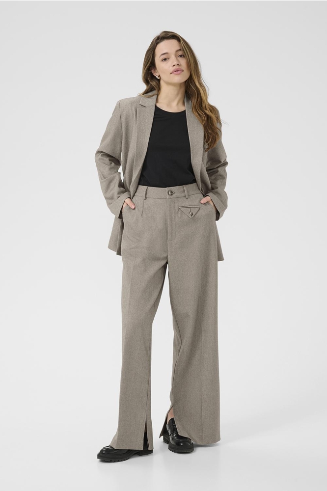 KATILLA WIDE PANTS 10510149 1513051 FEATHER GRAY MELANGE